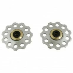 Marque Galet Derailleur P2R 9-10 Vitesses Alu Argent A Roulement 10Dts (Jeu De 2)