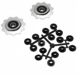 Marque Galet Derailleur P2R 9-10 Vitesses Alu Argent A Roulement 11Dts (Jeu De 2)