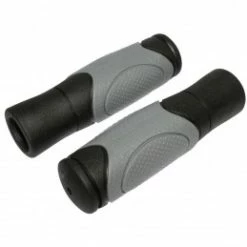 Marque Poignee City-Vtt Newton Bi-Matiere Noir-Gris L125 - 90Mm (Paire)