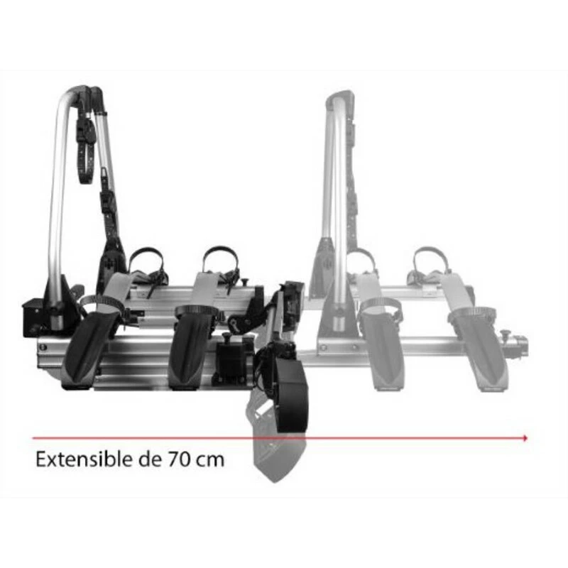 Porte-vélos LAS SD260 Pour 2 Vélos Spécial Portes Battantes Fourgon – Image 9